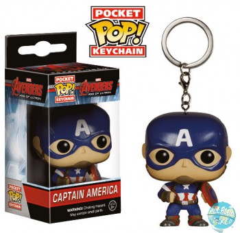 Avengers Age of Ultron Funko POP! Vinyl Schlüsselanhänger Captain America 4 cm Avengers Age of Ultron Funko POP! Vinyl Schlüsselanhänger Captain America 4 cm