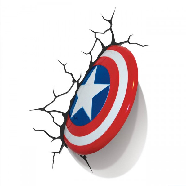 Marvel Comics - 3D LED Leuchte - Captain America Shield: 3Dlight