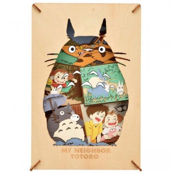 Mein Nachbar Totoro - Theater Wood Style Silhouette Big Totoro / Model Kit Paper: Ensky Mein Nachbar Totoro - Theater Wood Style Silhouette Big Totoro / Model Kit Paper: Ensky