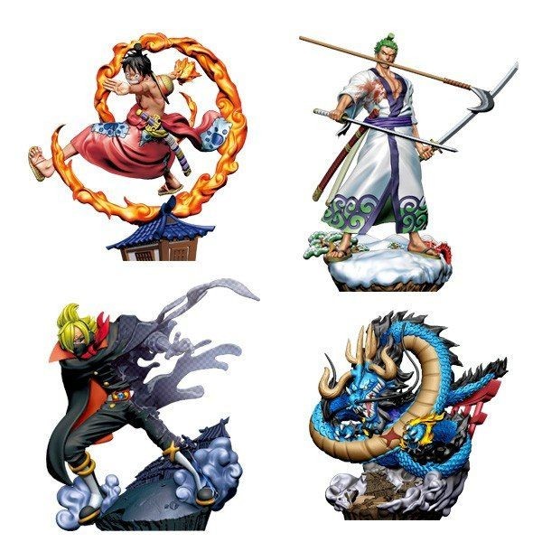 One Piece - Minifiguren 4er-Set / Log Box - Re: Birth Wanokuni Vol. 1: MegaHouse