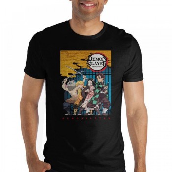 Demon Slayer Kimetsu no Yaiba  - T-Shirt Größe M / Motiv Group: Bioworld Demon Slayer Kimetsu no Yaiba  - T-Shirt Größe M / Motiv Group: Bioworld
