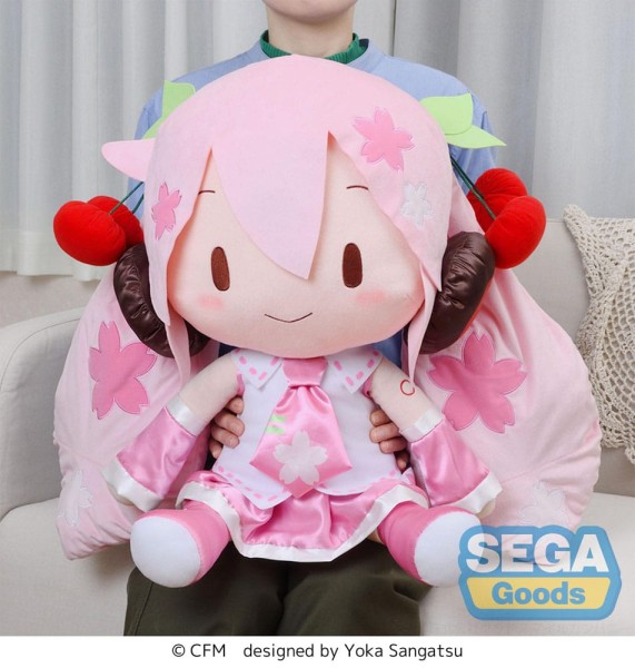 Character Vocal Series 01: - Sakura Miku Plüschfigur / Fuwa Petit - Dodeka Jumbo: Sega