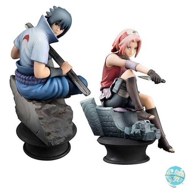 Naruto Shippuden - Sasuke & Sakura Schachfiguren - Chess Piece Collection: MegaHouse