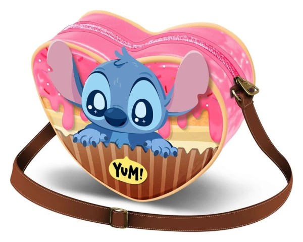 Lilo & Stitch Casual Heart - Muffin Pink Umhängetasche: Karactermania