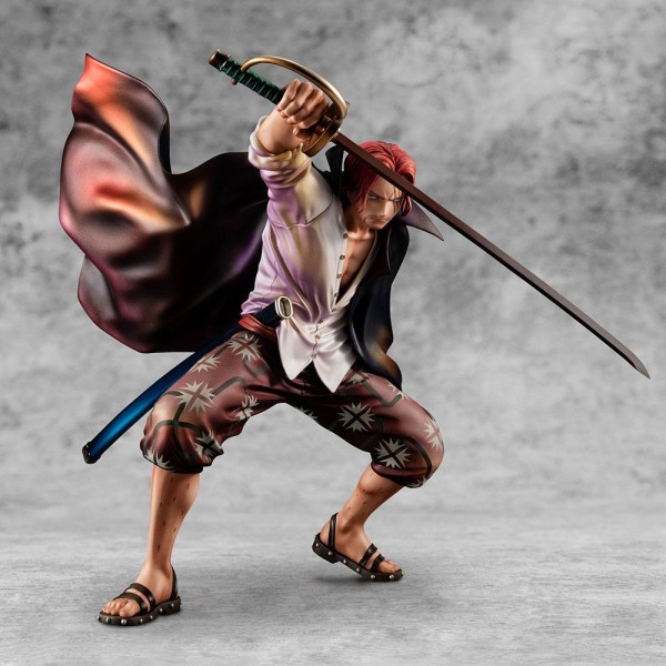 One Piece -Red-haired Shanks Statue / P.O.P Playback Memories: MegaHouse