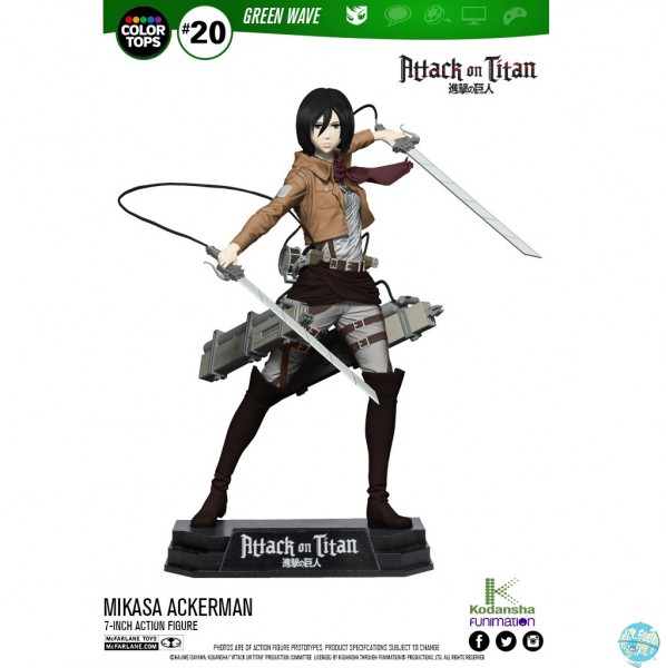 Attack on Titan - Mikasa Ackerman Actionfigur- Color Tops: McFarlane Toys