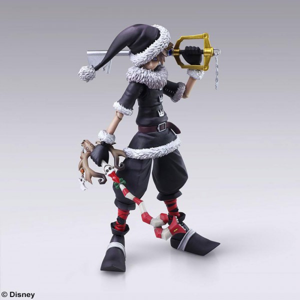 Kingdom Hearts II - Sora Actionfigur / Bring Arts - Christmas Town Version: Square Enix