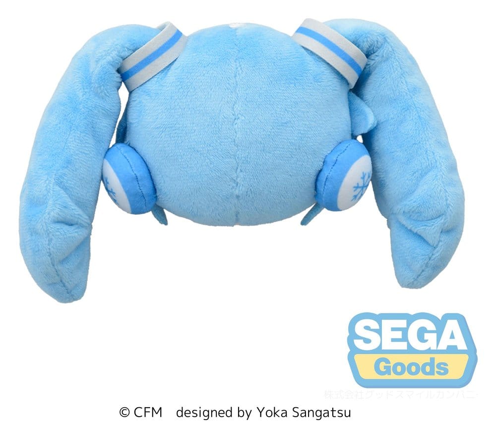 Snow Miku - Face Mascot Plüschfigur / Fuwa Petit: Sega