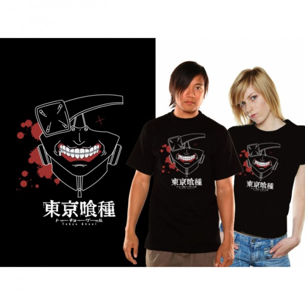 Tokyo Ghoul - T-Shirt / Keneki Mask - Unisex S: Unekorn