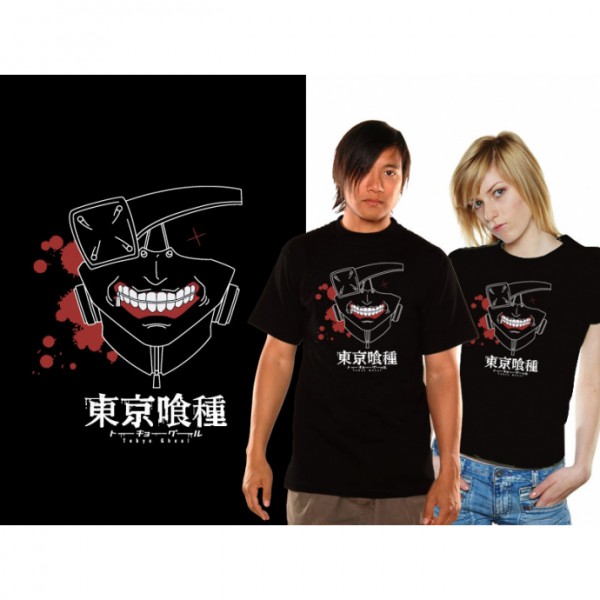 Tokyo Ghoul - T-Shirt / Keneki Mask - Unisex M: Unekorn