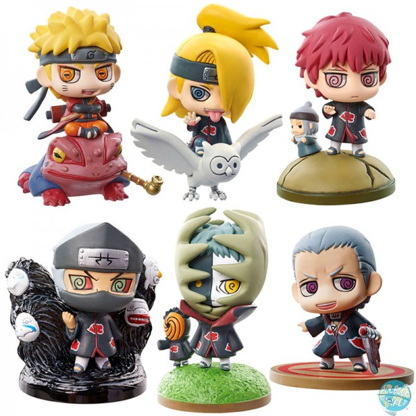 Naruto Shippuuden - 1x Minifigur m. Blindbox - Petit Chara Land / AKATSUKI: MegaHouse