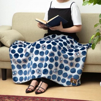 Mein Nachbar Totoro Opalised - Fleecedecke Soot Sprite silhouette: Marushin Mein Nachbar Totoro Opalised - Fleecedecke Soot Sprite silhouette: Marushin