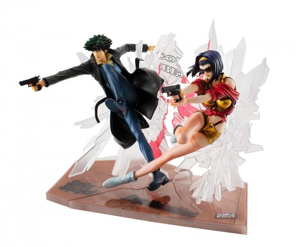 Cowboy Bebop - Spiegel & Faye Statue - 1st GIG: MegaHouse