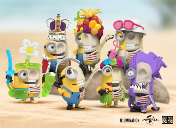 Minions - Blind Box Hidden Dissectibles Series 01 (Vacay ed.) Display: Mighty Jaxx