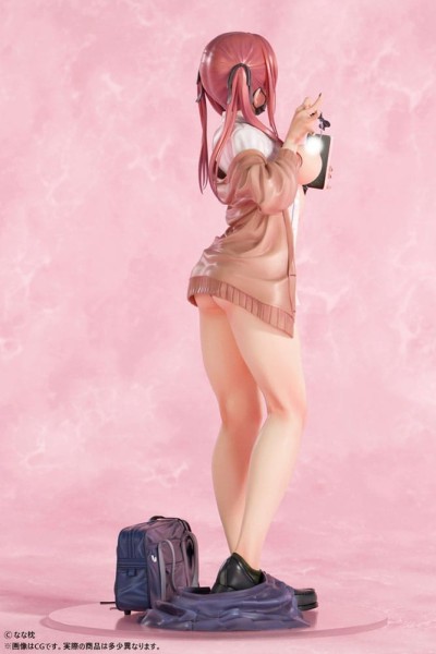 Original Character - Red-Haired Gyaru-Chan Statue / Mask Ver. Illustration by Nanamakura: Insig