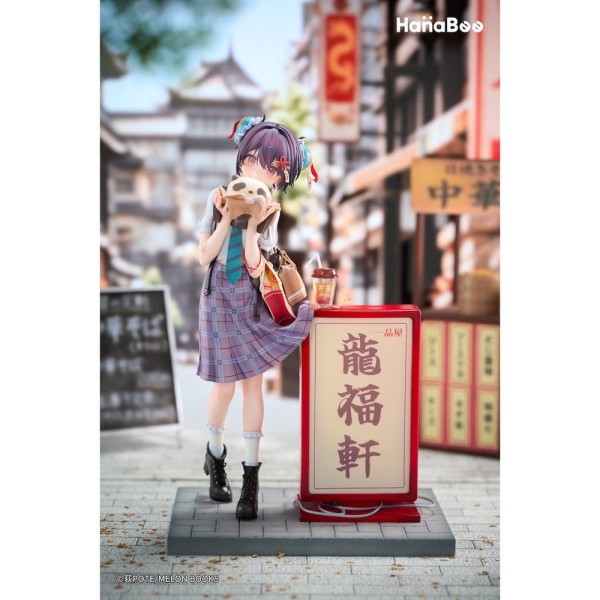 Original Character - Panda Nikuman-chan Statue / Deluxe Edition: Hanabee