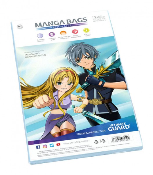 Manga Bags - wiederverschließbar: Ultimate Guard