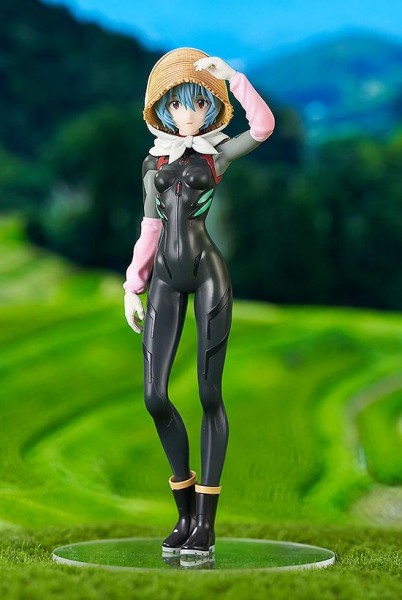 Rebuild of Evangelion - Rei Ayanami Figur / Pop Up Parade - Tentative Name Farming Version: Good Smi