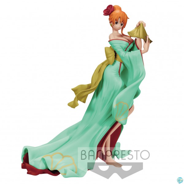 One Piece - Nami Figur - Waso Komachi / Grüne Version: Banpresto