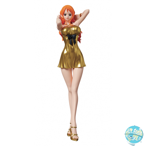 One Piece Movie Gold - Nami Figur - Glitter & Glamours / Gold Version: Banpresto