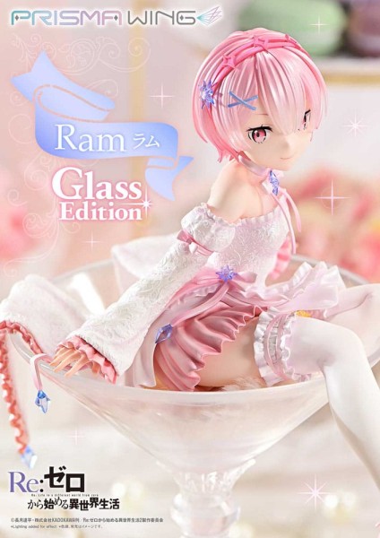 Re:Zero - Starting Life in Another World - Ram Statue / Glass Edition - Prisma Wing: Prime 1 Stu