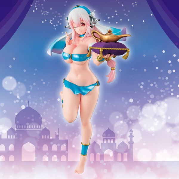 Super Sonico - Sonico Figur - Lamp no Sei Version: FuRyu