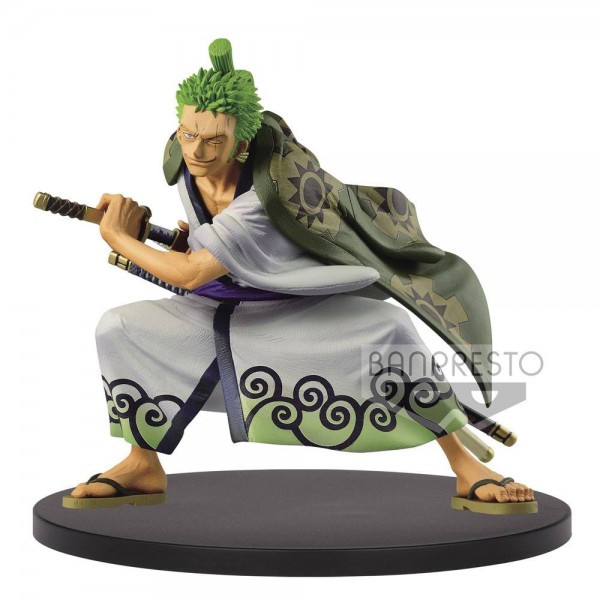 One Piece - Lorenor Zorro Figur / King Of Artist - Wanokuni Version: Banpresto