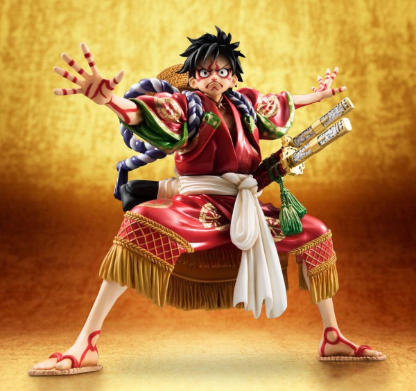 One Piece - Monkey D. Ruffy Statue - Excellent Model P.O.P / Kabuki Edition: MegaHouse