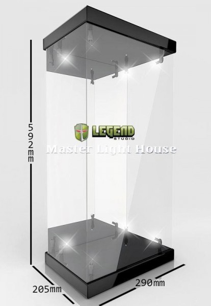 Legend Studio - Master Light House Acryl Display 1/4 Case mit Beleuchtung schwarz