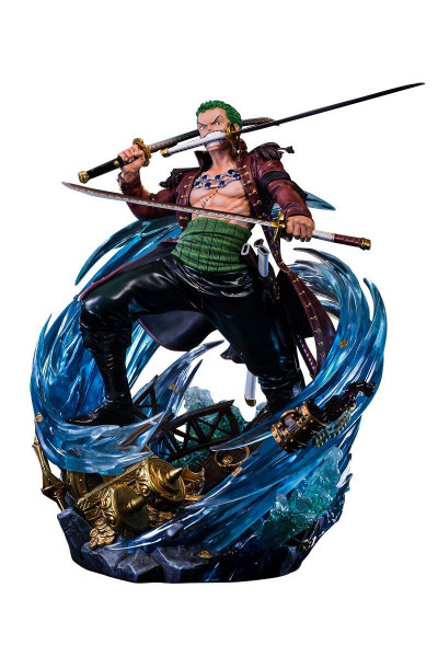 One Piece - Roronoa Zoro Statue / Log Collection [Beschädigte Verp.]: Unique Art Studio