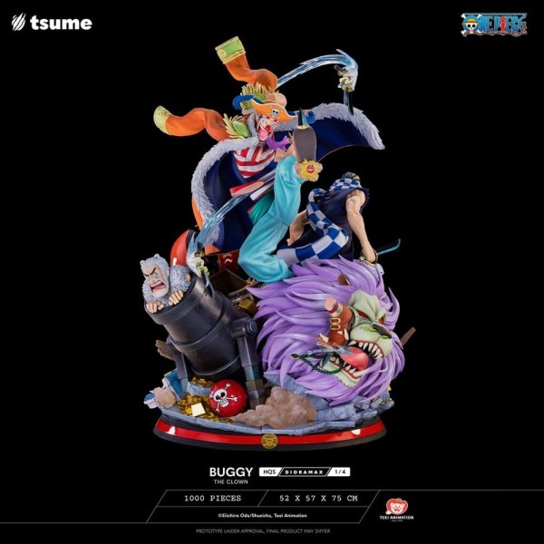 One Piece - Buggy the Clown Figur / HQS Dioramax: Tsume