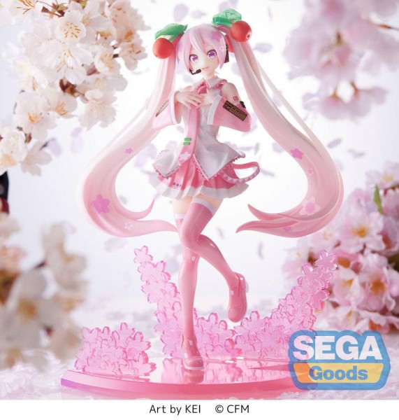 Hatsune Miku Luminasta - Sakura Miku Figur / 2023 Version: Sega