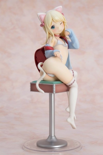 Hatsukoi Ribbon - Yuu Statue / White cat Ver.: Orchid Seed