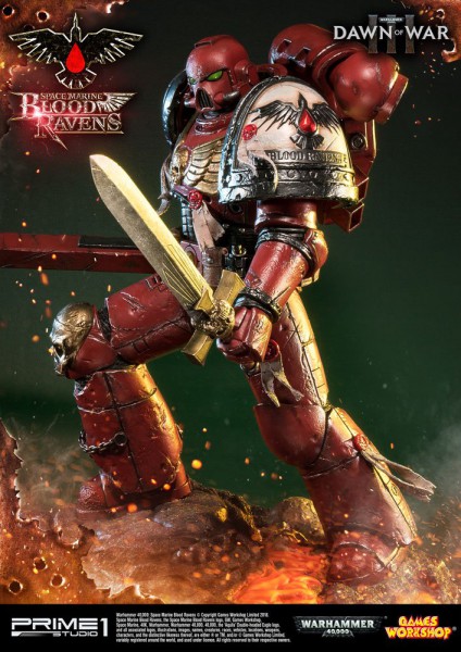 Warhammer 40K Dawn of War III - Space Marine Blood Ravens Statue: Prime 1 Studio