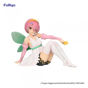 Re:Zero Starting Life in Another World - Ram  Flower Fairy Statue / Noodle Stopper: Furyu Re:Zero Starting Life in Another World - Ram  Flower Fairy Statue / Noodle Stopper: Furyu