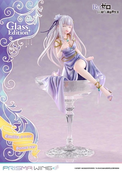 Re:Zero - Emilia Statue / Prisma Wing - Glass Edition Bonus Version: Prime 1 Studio