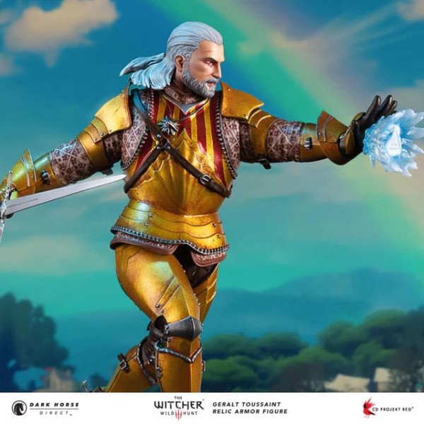 The Witcher 3 - Geralt Statue / Toussaint Relic Armor: Dark Horse