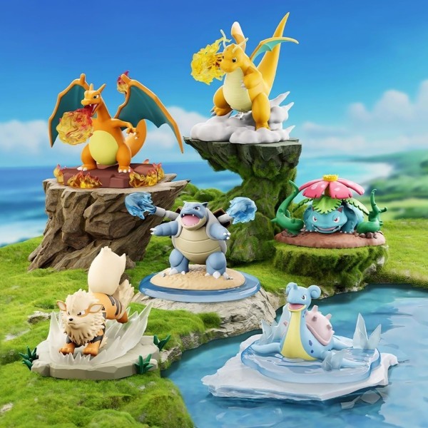 Pokémon - Mini-Figuren Set / BATTLE MOMENT ORNAMENTS: LANGBOWANG