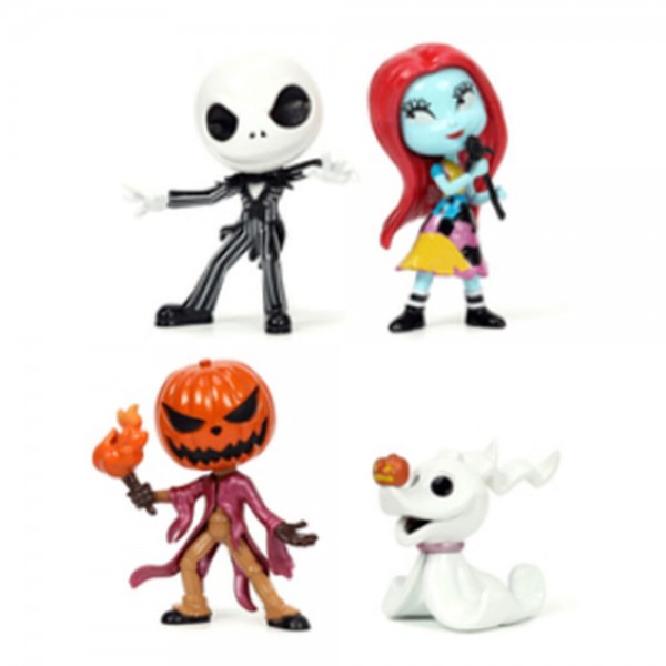 Nightmare before Christmas - Nano Metalfigs Diecast Minifiguren 4-er Pack: Jada Toys