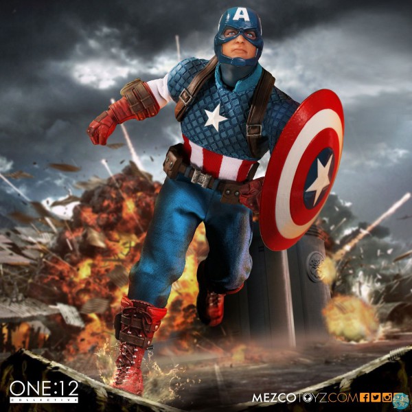 Marvel Universe - Captain America Actionfigur: Mezco