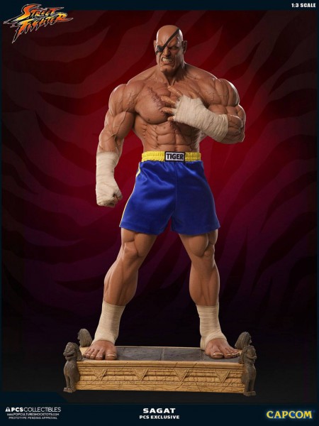 Street Fighter - Sagat Statue / PCS Exclusive: Pop Culture Shock