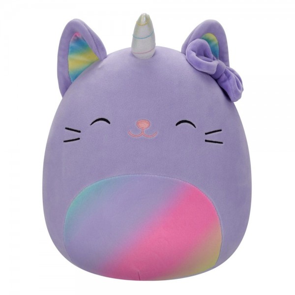 Squishmallows - Plüschfigur Lavender Caticorn with Rainbow Pastel Belly and Bow Cienna: Jazwares