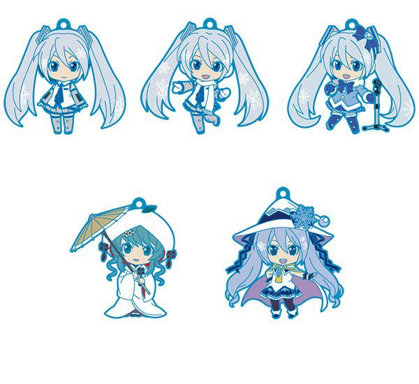 Character Vocal Series 01 - Hatsune Miku Nendoroid Schlüsselanhänger / 5er-Pack: Good Smile Company