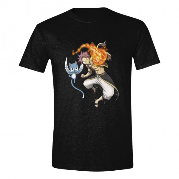 Fairy Tail - T-Shirt / Natsu & Happy - Unisex "XL": PCM