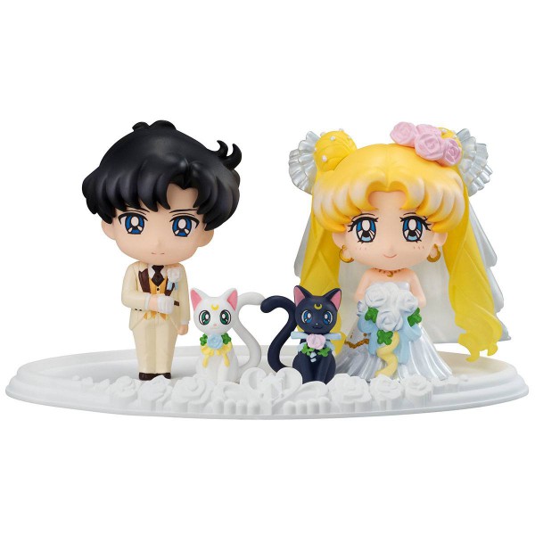 Sailor Moon - Minifiguren 4er-Set - Petit Chara / Happy Wedding: MegaHouse