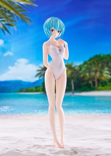 Rebuild of Evangelion - Rei Ayanami Statue / Pop Up Parade - Beach Queens (One-Piece Style)