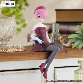 Re:Zero Starting Life in Another World - Ram Statue / Noodle Stopper - Book Girl Version: Furyu Re:Zero Starting Life in Another World - Ram Statue / Noodle Stopper - Book Girl Version: Furyu