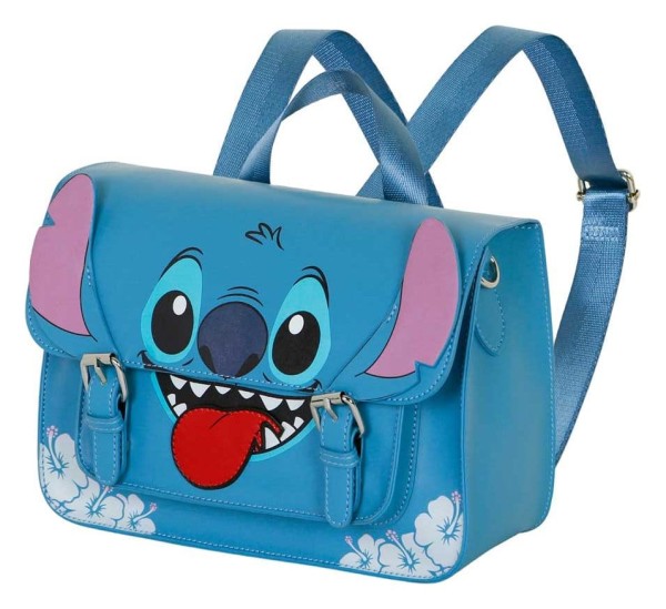 Lilo & Stitch Satchel - Tongue Blue Umhängetasche Rucksack: Karactermania