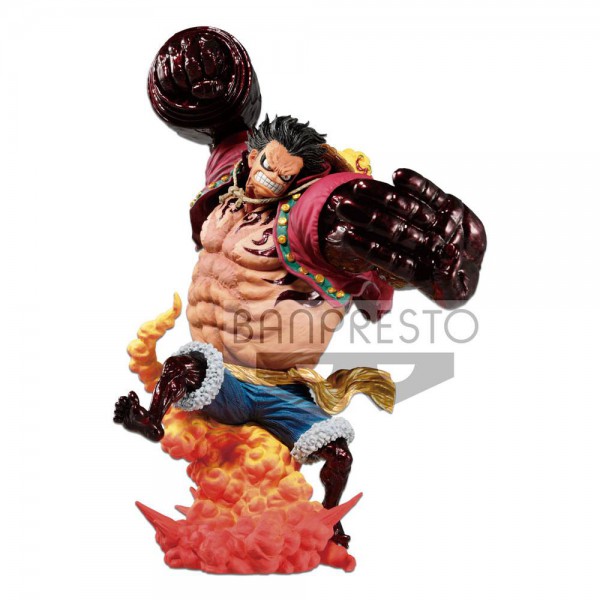 One Piece - Monkey D. Ruffy Figur / Kong Gun / Crimson Color Version: Banpresto