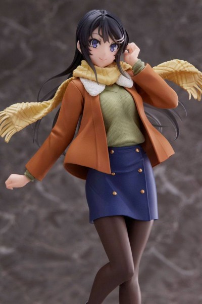 Rascal Does Not Dream of Bunny Girl Senpai - Mai Sakurajima Figur / Winter Wear Version: Taito